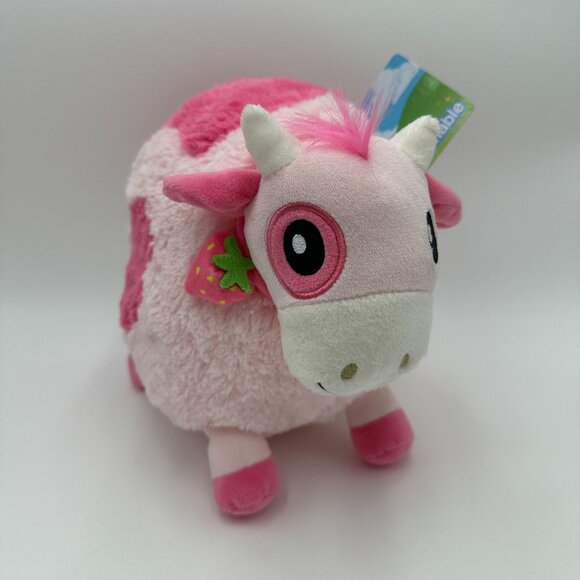 Squishable Mini 7" Strawberry Cow Plush / New with Tags - Picture 1 of 12